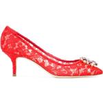 Escarpins de créateur Dolce & Gabbana Dolce rouges en cuir en cuir Pointure 40,5 pour femme 