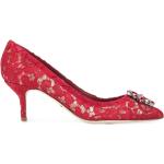 Escarpins de créateur Dolce & Gabbana Dolce rouges en cuir en cuir Pointure 40,5 pour femme 