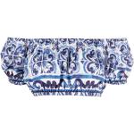 Blouses de créateur Dolce & Gabbana Dolce bleues à épaules dénudées Taille 3 XL pour femme 
