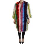 Manteaux longs de créateur Dolce & Gabbana Dolce multicolores en peau lainée Taille L pour femme 