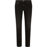 Jeans droits de créateur Dolce & Gabbana Dolce noirs en toile stretch Taille 3 XL W44 pour homme 