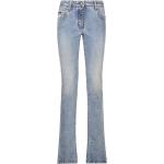 Jeans évasés de créateur Dolce & Gabbana Dolce bleues claires délavés stretch Taille XS W44 pour femme 