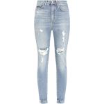 Jeans skinny de créateur Dolce & Gabbana Dolce bleus en coton mélangé délavés Taille XS W44 pour femme 