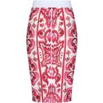 Jupes imprimées de créateur Dolce & Gabbana Dolce rouges à fleurs mi-longues Taille XS pour femme 