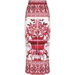 Jupes imprimées de créateur Dolce & Gabbana Dolce rouges midi Taille XS pour femme 
