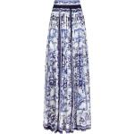 Jupes longues de créateur Dolce & Gabbana Dolce bleu marine en chiffon maxi Taille XS pour femme 