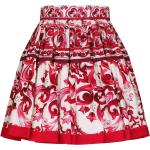 Jupes imprimées de créateur Dolce & Gabbana Dolce rouges Taille XS pour femme 