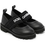 Ballerines de créateur Dolce & Gabbana Dolce noires en cuir en cuir à bouts ronds Pointure 38 look casual 