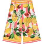 Pantalons de créateur Dolce & Gabbana Dolce multicolores en popeline à motif citron enfant Taille 2 ans 
