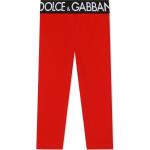 Leggings de créateur Dolce & Gabbana Dolce rouges enfant 