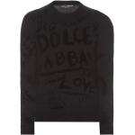 Pulls en laine de créateur Dolce & Gabbana Dolce noirs à manches longues à col rond Taille XL pour homme 