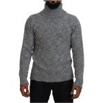 Pulls en laine de créateur Dolce & Gabbana Dolce gris en laine à col roulé Taille XS classiques pour homme 