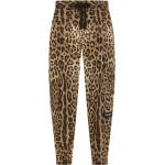 Pantalons de créateur Dolce & Gabbana Dolce marron à effet léopard à imprimés Taille 3 XL W44 pour homme 