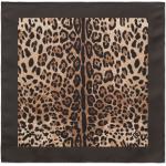 Foulards léopard de créateur Dolce & Gabbana Dolce marron à effet léopard Tailles uniques pour homme 