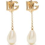 Boucles d'oreilles pendantes de créateur Dolce & Gabbana Dolce en laiton à perles pour femme 