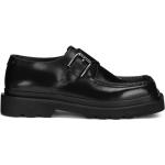 Chaussures à boucles de créateur Dolce & Gabbana Dolce noires en cuir de veau à bouts carrés à boucles Pointure 41 look casual pour homme 