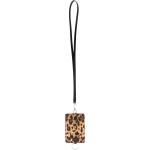 Porte-cartes en cuir de créateur Dolce & Gabbana Dolce à effet léopard en cuir pour homme 