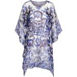 Robes en soie de créateur Dolce & Gabbana Dolce bleu marine à manches trois-quart à col rond Taille XS pour femme 