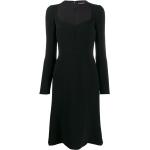 Robes de soirée longues de créateur Dolce & Gabbana Dolce noires en viscose à manches longues Taille XS pour femme 