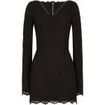 Robes de soirée longues de créateur Dolce & Gabbana Dolce noires en dentelle à manches longues Taille XS pour femme 