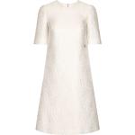 Robes fleuries de créateur Dolce & Gabbana Dolce blanches à fleurs mi-longues à manches courtes Taille XS pour femme 