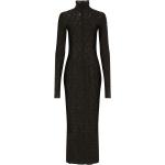 Robes de cocktail de créateur Dolce & Gabbana Dolce noires en tulle mi-longues à manches longues Taille XS pour femme 