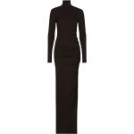 Robes longues de soirée de créateur Dolce & Gabbana Dolce noires à manches longues longues à manches longues Taille XS pour femme 
