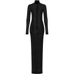 Robes longues de créateur Dolce & Gabbana Dolce noires en tulle à manches longues maxi à manches longues Taille 3 XL pour femme 