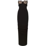 Robes de soirée bustiers de créateur Dolce & Gabbana Dolce noires en dentelle maxi sans manches Taille 3 XL pour femme 
