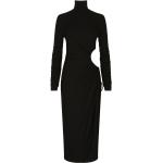 Robes de soirée longues de créateur Dolce & Gabbana Dolce noires mi-longues à manches longues Taille XS pour femme 
