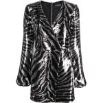 Robes de cocktail de créateur Dolce & Gabbana Dolce noires à sequins à manches longues à col en V Taille XS pour femme 