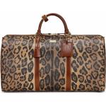 Sacs de créateur Dolce & Gabbana Dolce marron à effet léopard en cuir de veau léopard pour femme 