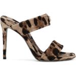 Sandales de créateur Dolce & Gabbana Dolce marron à effet léopard léopard Pointure 41 pour femme 