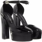 Sandales de créateur Dolce & Gabbana Dolce noires pour femme en promo 