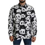 Chemises de créateur Dolce & Gabbana Dolce multicolores à motif pandas Taille XS look casual pour homme 