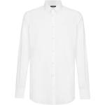 Chemises de créateur Dolce & Gabbana Dolce blanches en coton à manches longues à manches longues Taille XXL pour homme 