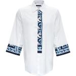 Chemises oxford de créateur Dolce & Gabbana Dolce blanches à pois en popeline à manches courtes Taille L classiques pour homme 
