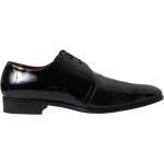 Chaussures casual de créateur Dolce & Gabbana Dolce noires en cuir Pointure 44 look business pour homme 
