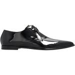 Derbies de créateur Dolce & Gabbana Dolce noires en cuir à bouts pointus à lacets Pointure 41 look casual pour homme 
