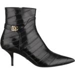 Bottines de créateur Dolce & Gabbana Dolce noires à talons aiguilles Pointure 37 look fashion pour femme 