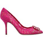 Escarpins talon aiguille de créateur Dolce & Gabbana Dolce roses à talons aiguilles Pointure 40 pour femme 