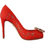 Escarpins à talon haut de créateur Dolce & Gabbana Dolce rouges Pointure 36 look casual pour femme 