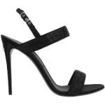 Sandales à talons de créateur Dolce & Gabbana Dolce noires à talons aiguilles à bouts en amande Pointure 41 look fashion pour femme 