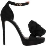 Sandales à talons de créateur Dolce & Gabbana Dolce noires à talons aiguilles à bouts en amande Pointure 40 avec un talon de plus de 9cm look fashion pour femme 