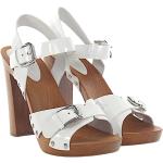 Sandales à talons de créateur Dolce & Gabbana Dolce blanches Pointure 40 pour femme 