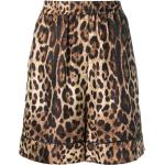 Shorts de créateur Dolce & Gabbana Dolce marron à effet léopard avec ceinture Taille XS pour femme 