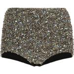 Culottes taille haute de créateur Dolce & Gabbana Dolce argentées à perles Taille XS pour femme 