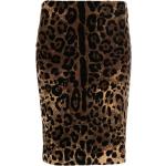 Jupes crayon de créateur Dolce & Gabbana Dolce marron à effet léopard Taille XS pour femme 