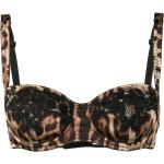 Dolce & Gabbana soutien-gorge à motif léopard - Marron