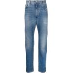 Jeans slim de créateur Dolce & Gabbana Dolce bleus en coton mélangé délavés stretch W44 